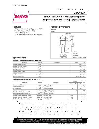 2 22sc4637  . Electronic Components Datasheets Various datasheets 2 22sc4637.pdf