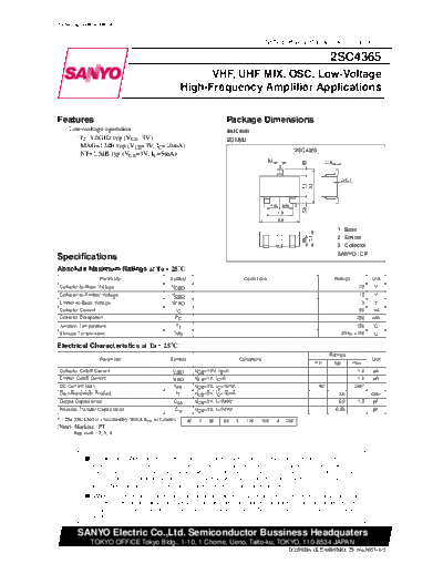 2 22sc4365  . Electronic Components Datasheets Various datasheets 2 22sc4365.pdf