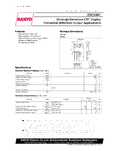 2 22sc5041  . Electronic Components Datasheets Various datasheets 2 22sc5041.pdf