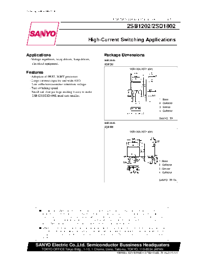 2 22sd1802  . Electronic Components Datasheets Various datasheets 2 22sd1802.pdf