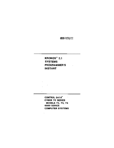 cdc 60449100B KRONOS 2.1 Systems Programmers Instant Oct75 . Rare and Ancient Equipment cdc cyber instant 60449100B_KRONOS_2.1_Systems_Programmers_Instant_Oct75.pdf