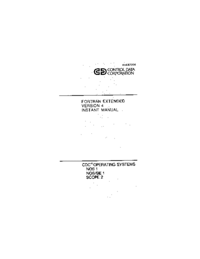 cdc 60497900B Fortran Extended Version 4 Instant Jun81 . Rare and Ancient Equipment cdc cyber instant 60497900B_Fortran_Extended_Version_4_Instant_Jun81.pdf