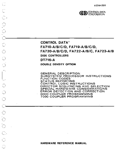 cdc 60364500H FA710 719 720 722 Hardware Reference Jul75 . Rare and Ancient Equipment cdc cyber peripheralCtlr 60364500H_FA710_719_720_722_Hardware_Reference_Jul75.pdf