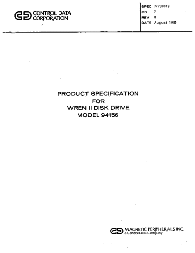 cdc 77738019-B 94156 WrenII  . Rare and Ancient Equipment cdc discs wren 77738019-B_94156_WrenII.pdf