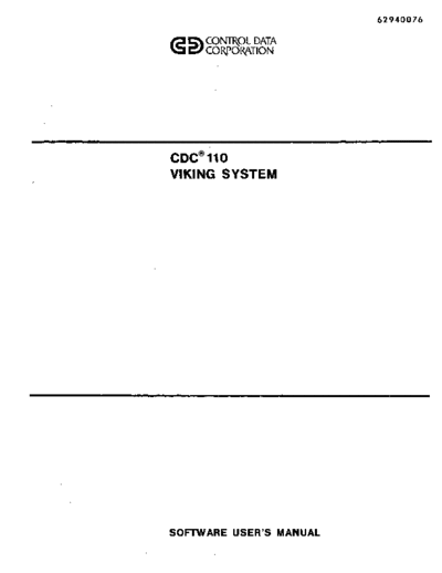 cdc 62940076A CDC 110 Software Users Manual Mar83  . Rare and Ancient Equipment cdc terminal 721 62940076A_CDC_110_Software_Users_Manual_Mar83.pdf