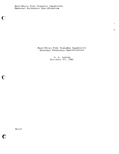 cdc ARH6298 Host-Micro File Transfer Capability Dec84  . Rare and Ancient Equipment cdc terminal 721 ARH6298_Host-Micro_File_Transfer_Capability_Dec84.pdf