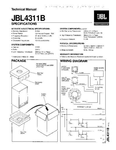 Service manual : JBL hfe 4311b hfe_jbl_4311b_technical_en.pdf, JBL Audio hfe_jbl_4311b_technical_en.pdf manual preview