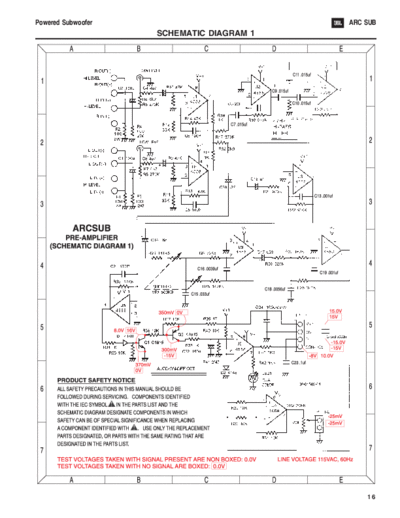 JBL JBL ARC SUB pwr sch  JBL Audio ARCSUB JBL_ARC_SUB_pwr_sch.pdf