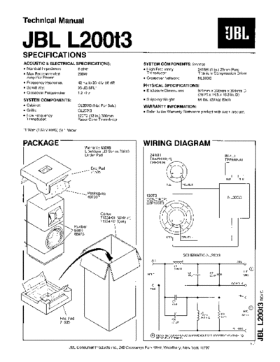 JBL hfe jbl l200t3 technical en  JBL Audio L200T3 hfe_jbl_l200t3_technical_en.pdf