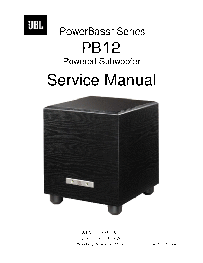 JBL PB12sm  JBL Audio PB-12 PB12sm.pdf