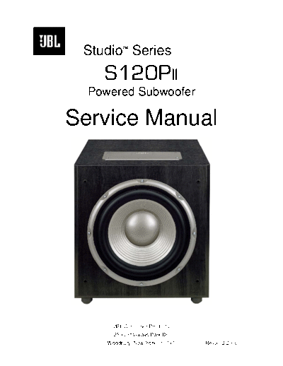JBL hfe jbl s120pii service en  JBL Audio S120P hfe_jbl_s120pii_service_en.pdf