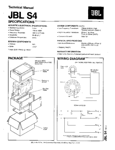 JBL hfe jbl s4 technical manual en  JBL Audio S4 hfe_jbl_s4_technical_manual_en.pdf