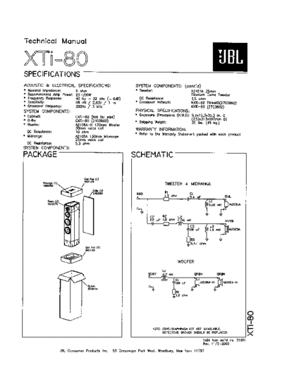 JBL hfe jbl xti-80 techincal en  JBL Audio XTi-80 hfe_jbl_xti-80_techincal_en.pdf