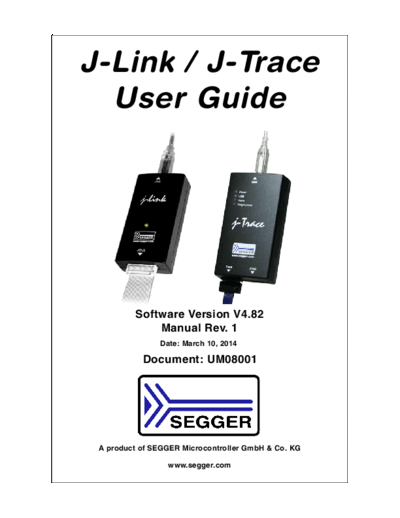SEGGER UM08001 JLink  . Rare and Ancient Equipment SEGGER UM08001_JLink.pdf