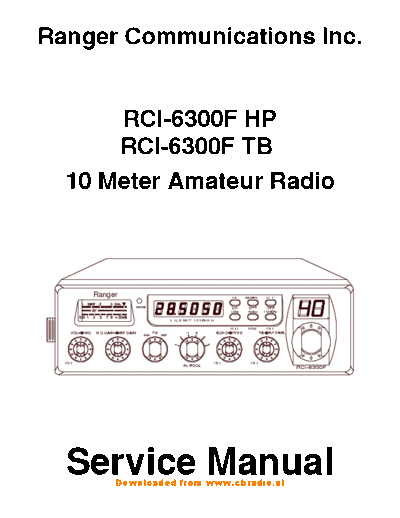 ranger Service Manual RCI 6300 ENG  . Rare and Ancient Equipment ranger Service_Manual_RCI_6300_ENG.pdf