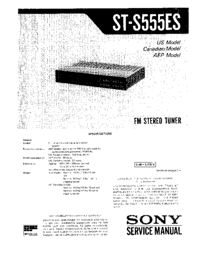 . Various sony st-s555es sm en  . Various RTV sony_st-s555es_sm_en.pdf