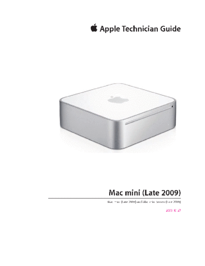 apple mac mini late09  apple Mac Mini Mac mini (Late 2009) mac_mini_late09.pdf