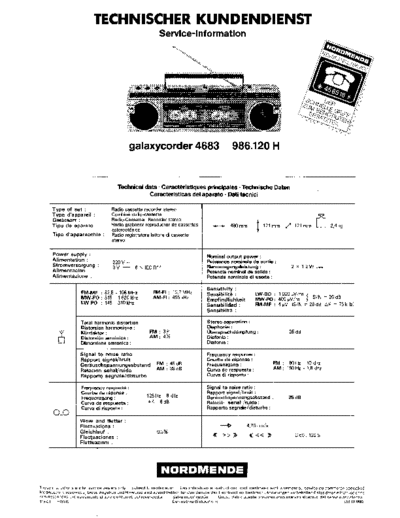 Nordmende galaxycorder 4683 986.120h sm  Nordmende Audio GALAXYCORDER 4683 986.120 nordmende_galaxycorder_4683_986.120h_sm.pdf