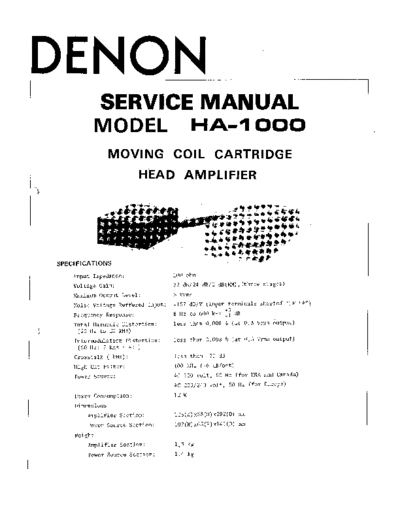 DENON hfe denon ha-1000 service en  DENON Audio HA-1000 hfe_denon_ha-1000_service_en.pdf