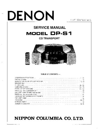 DENON hfe denon dp-s1 service en  DENON CD DP-S1 hfe_denon_dp-s1_service_en.pdf