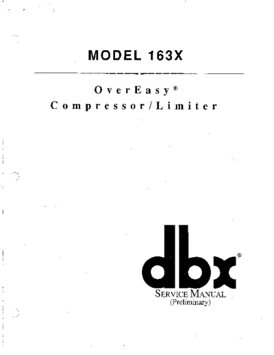 . Various 163X Service Manual  . Various SM scena DBX 163X Service Manual.pdf