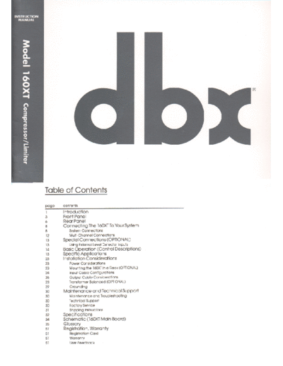 . Various dbx 160xt  . Various SM scena DBX dbx_160xt.pdf