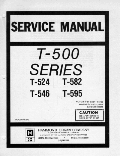 . Various T-500ServiceManual-100dpi-part11  . Various SM scena Hammond T-500ServiceManual-100dpi-part11.pdf