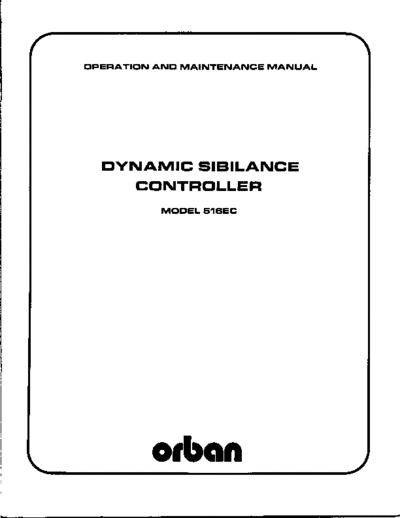 . Various 516EC Manual  . Various SM scena Orban 516EC_Manual.pdf