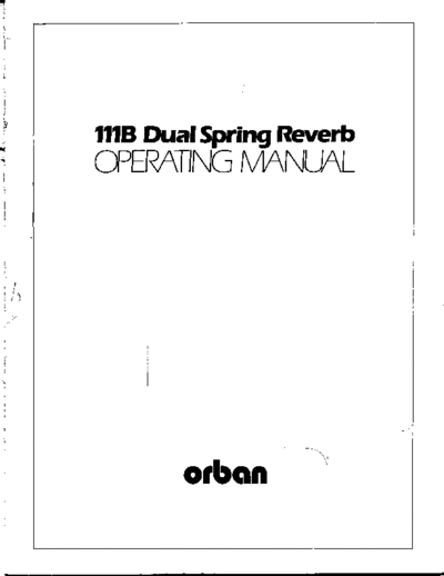 . Various 111B Manual  . Various SM scena Orban 111B_Manual.pdf