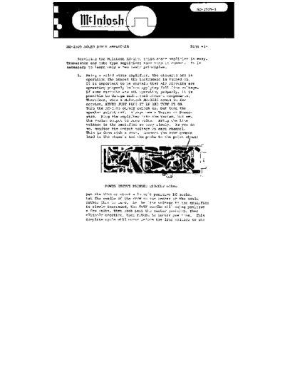 Mc INTOSH hfe mcintosh mc2505 service bulletin mc-2505-1  . Rare and Ancient Equipment Mc INTOSH Audio MC2505 hfe_mcintosh_mc2505_service_bulletin_mc-2505-1.pdf