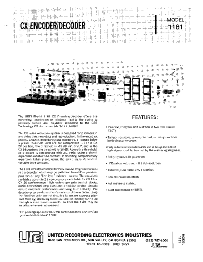 . Various UREI-1181  . Various SM scena Studio UREI-1181.pdf