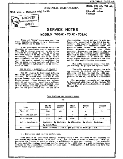 COLONIAL 700AC  . Rare and Ancient Equipment COLONIAL Audio 500 Colonial_700AC.pdf
