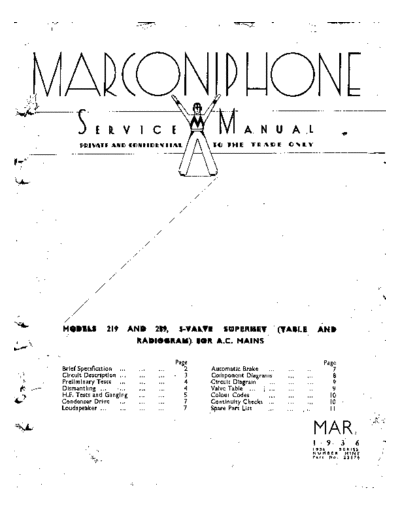 COLUMBIA Marconiphone 219  . Rare and Ancient Equipment COLUMBIA Audio 662 Marconiphone_219.pdf