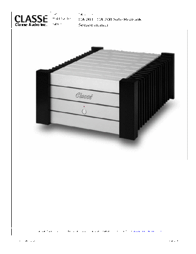 CLASSE AUDIO hfe ca-200 201 side heatsink service . Rare and Ancient Equipment CLASSE AUDIO Audio CA-201 hfe_classe_audio_ca-200_201_side_heatsink_service.pdf