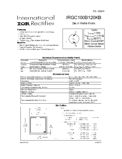 International Rectifier irgc100b120kb  . Electronic Components Datasheets Active components Transistors International Rectifier irgc100b120kb.pdf