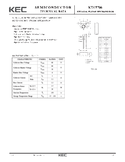 KEC ktc5706  . Electronic Components Datasheets Active components Transistors KEC ktc5706.pdf