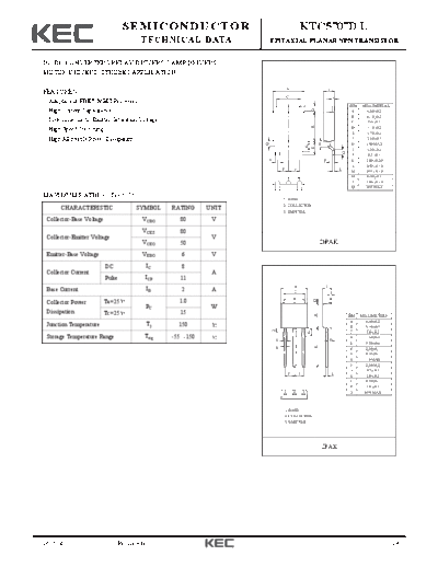 KEC ktc5707d l  . Electronic Components Datasheets Active components Transistors KEC ktc5707d_l.pdf