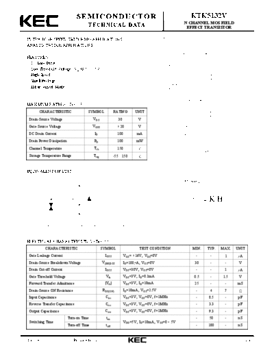 KEC ktk5132v  . Electronic Components Datasheets Active components Transistors KEC ktk5132v.pdf