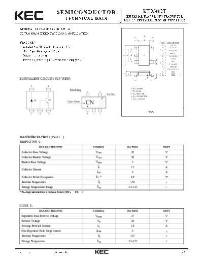 KEC ktx412t  . Electronic Components Datasheets Active components Transistors KEC ktx412t.pdf