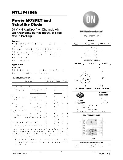 ON Semiconductor ntljf4156n  . Electronic Components Datasheets Active components Transistors ON Semiconductor ntljf4156n.pdf