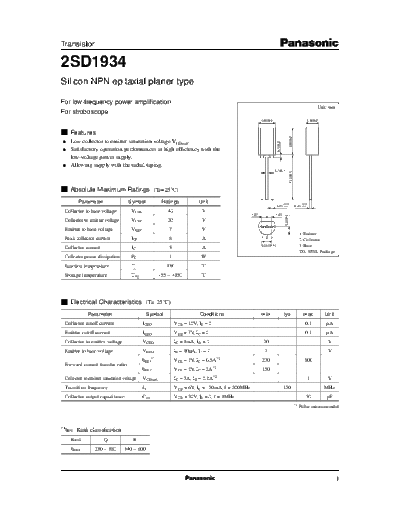 Panasonic 2sd1934 e  . Electronic Components Datasheets Active components Transistors Panasonic 2sd1934_e.pdf