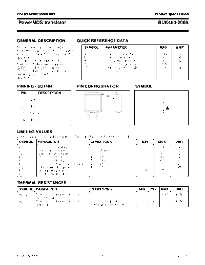 Philips buk464-200a 1  . Electronic Components Datasheets Active components Transistors Philips buk464-200a_1.pdf