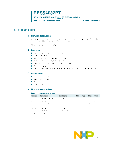 Philips pbss4032pt  . Electronic Components Datasheets Active components Transistors Philips pbss4032pt.pdf