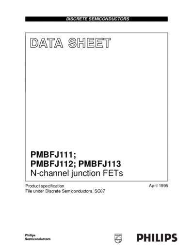 Philips pmbfj111 pmbfj112 pmbfj113 cnv 2  . Electronic Components Datasheets Active components Transistors Philips pmbfj111_pmbfj112_pmbfj113_cnv_2.pdf