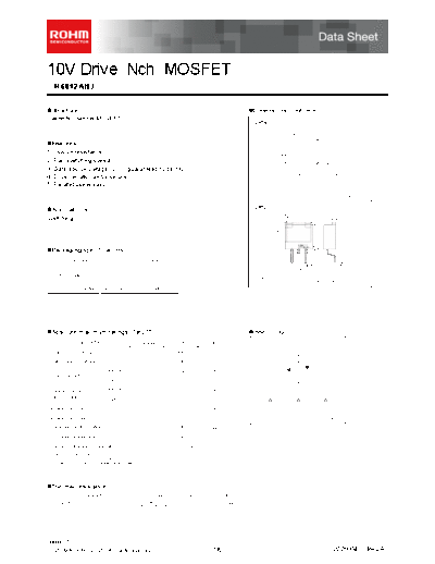 Rohm r6012anj  . Electronic Components Datasheets Active components Transistors Rohm r6012anj.pdf