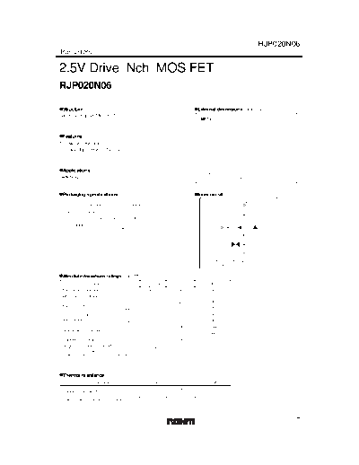 Rohm rjp020n06  . Electronic Components Datasheets Active components Transistors Rohm rjp020n06.pdf