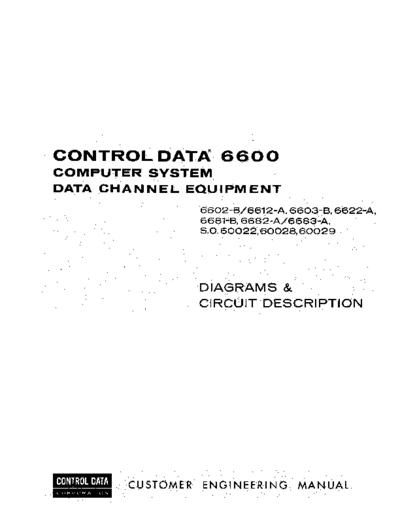 cdc 60125000G 6600 Data Channel Equipment Diagrams Jun66 . Rare and Ancient Equipment cdc cyber cyber_70 fieldEngr 60125000G_6600_Data_Channel_Equipment_Diagrams_Jun66.pdf