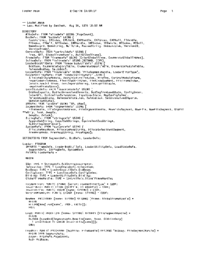 xerox Loader.mesa Sep78  xerox mesa 4.0_1978 listing Mesa_4_System Loader.mesa_Sep78.pdf