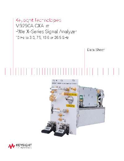 Agilent 5992-0032EN M9290A CXA-m Signal Analyzer Data Sheet c20141118 [17]  Agilent 5992-0032EN M9290A CXA-m Signal Analyzer Data Sheet c20141118 [17].pdf