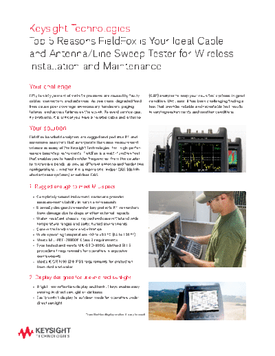 Agilent 5991-4421EN Top 5 Reasons FieldFox is Your Ideal Cable and Antenna Tester for Wireless I&M - Flyer c  Agilent 5991-4421EN Top 5 Reasons FieldFox is Your Ideal Cable and Antenna Tester for Wireless I&M - Flyer c20140919 [2].pdf